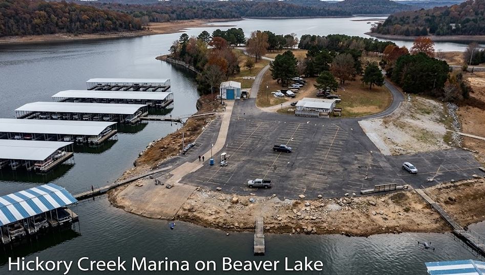 Hickory Creek Marina on Beaver Lake,