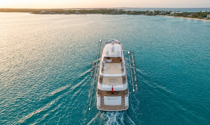 tiger-woods-yacht-privacy-aerial-view-size-comparison